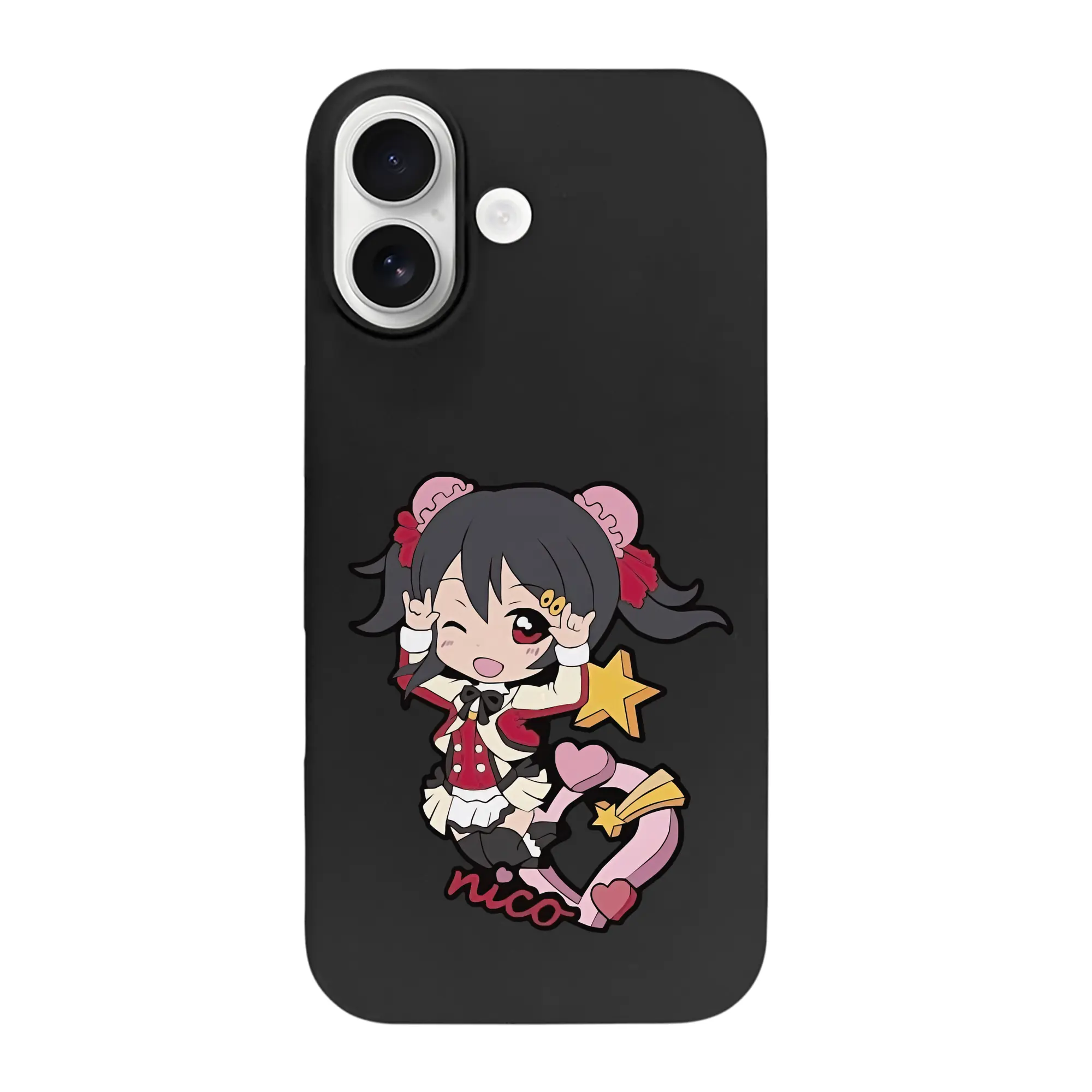 Love Live! グッズ,矢澤にこ - iPhone 17 シリーズ シリコンケース 薄型 耐衝撃 指紋防止 ソフトタッチカバー 精密フィット 傷防止 保護ケース iPhone 17/17 Air/17 Pro/17 Pro Max 対応